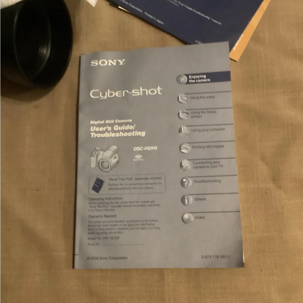 Sony Cyber-shot DSC-H5 Digital Camera - Black and Silver